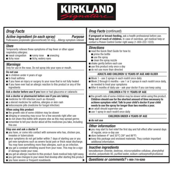 Kirkland Signature Aller-Flo Fluticasone Propionate - Image 2
